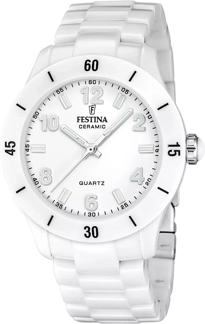 Festina Ceramic F20720/1 Damenuhr • Keramik • Weiß