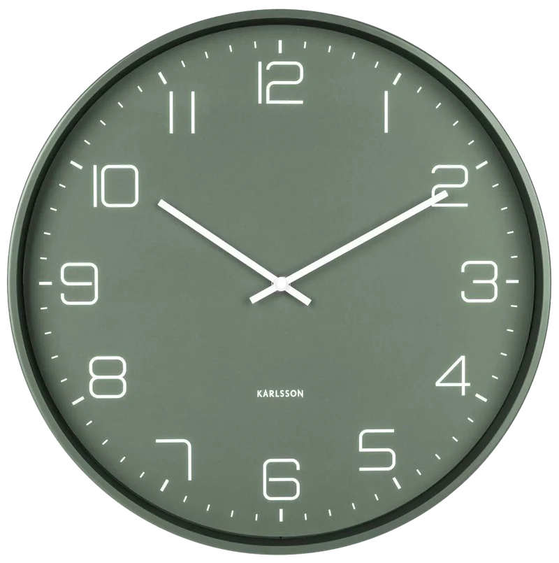 Karlsson Wanduhr 40x40x4,5 cm Metall • Geräuschloses Sweep-Uhrwerk • Modernes Design
