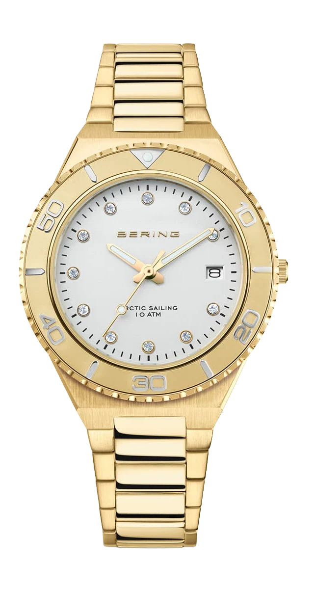 Bering Classic 18936-734 Damenuhr • Kratzfestes Saphirglas • Feines Milanaise-Armband