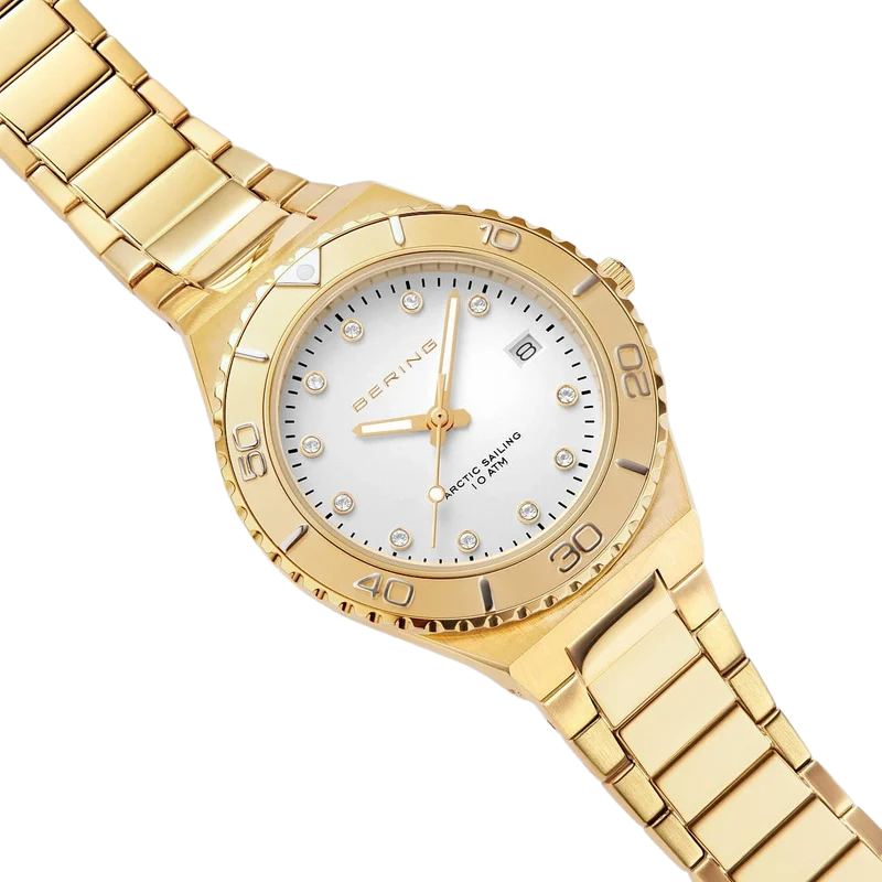 Bering Classic 18936-734 Damenuhr • Kratzfestes Saphirglas • Feines Milanaise-Armband