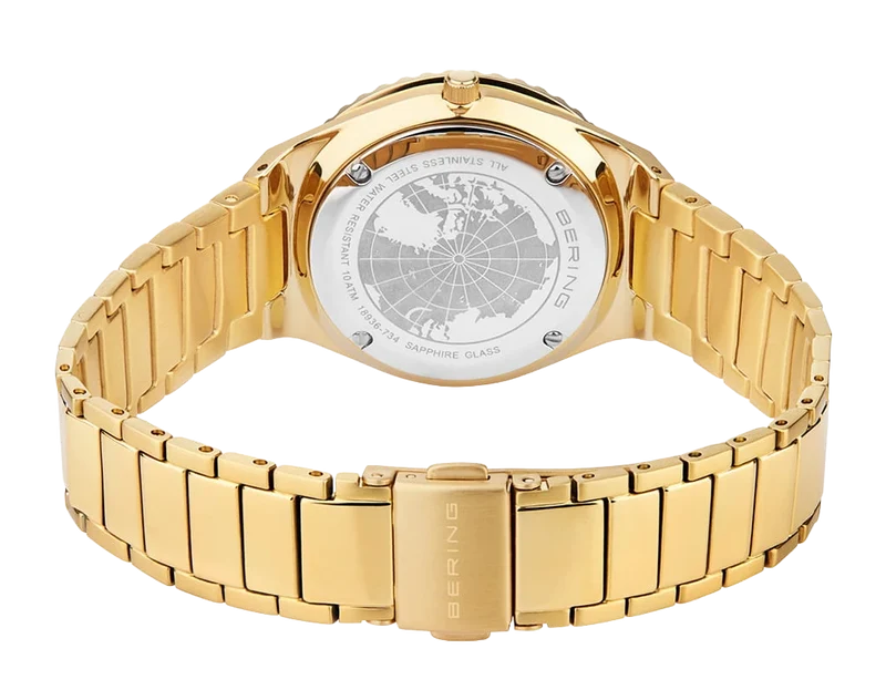 Bering Classic 18936-734 Damenuhr • Kratzfestes Saphirglas • Feines Milanaise-Armband