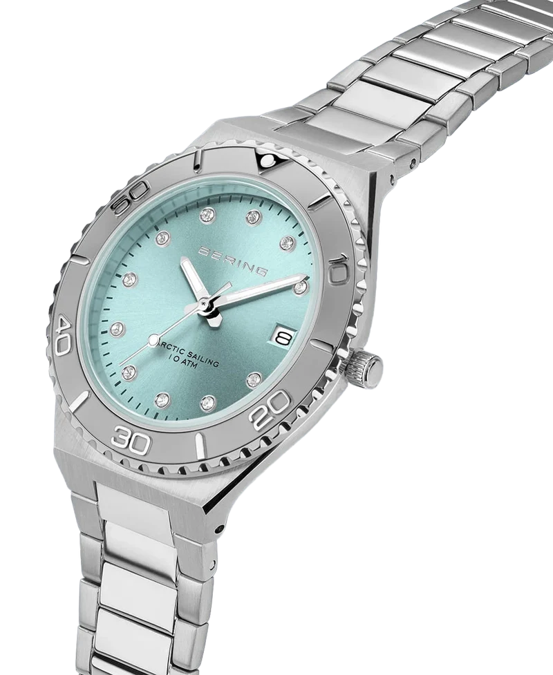 Bering Classic 18936-707 Damenuhr • Kratzfestes Saphirglas • Elegantes Gliederarmband