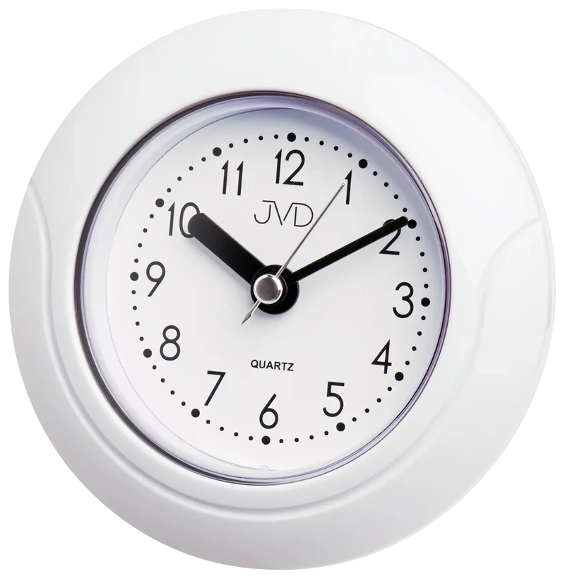 JVD Wanduhr 25,5x25,5x5 cm Kunststoff • Geräuschloses Quarzwerk • Modernes Design