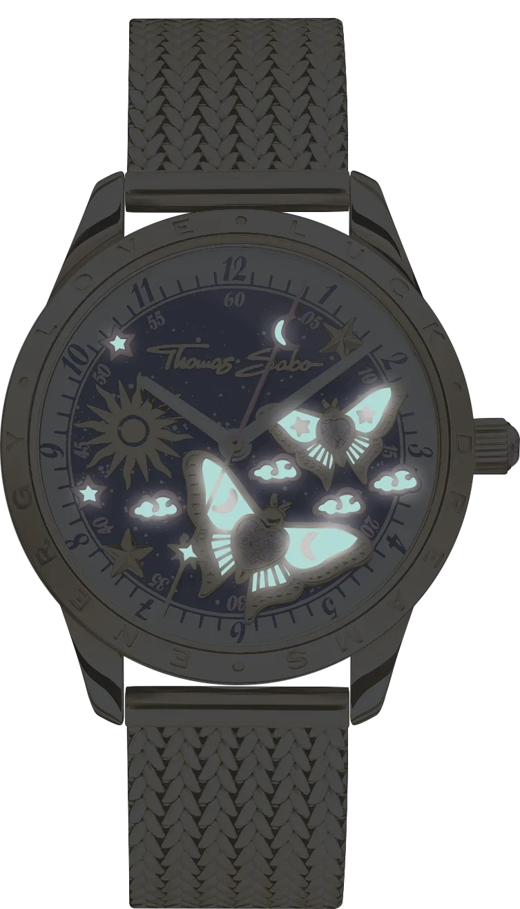 Thomas Sabo WA0429-291-207-22 Damen Uhr • Quarz • Saphirglas • Datumsanzeige