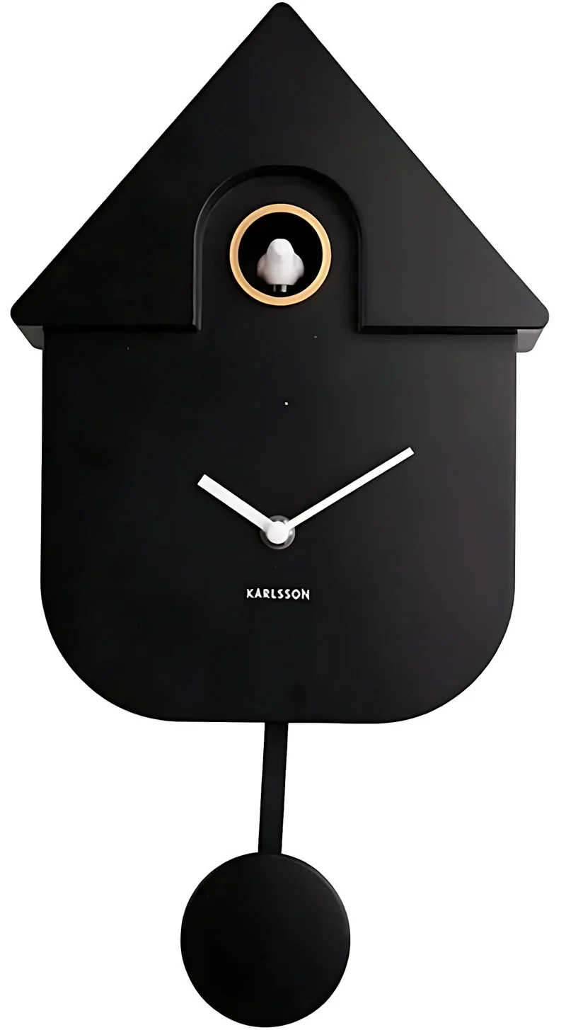 Karlsson Wanduhr 41x21,5x8,5 cm Kunststoff • Cuckoo-Funktion • Automatischer Nachtabschaltung