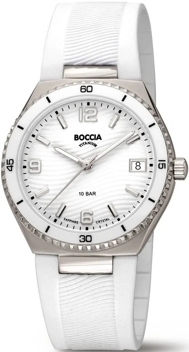 Boccia 3375-01 Damenuhr • Hautfreundliches Reintitan • Extrem leicht & robust