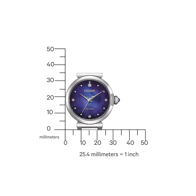 Citizen L EM1060-87L Damenuhr • Nachhaltiger Eco-Drive • 4 Diamanten