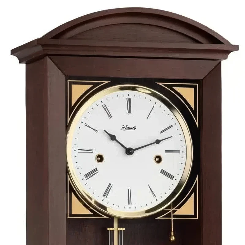 Hermle Wanduhr 64x27,5x15 cm Holz • Halbstundenschlag • Geräuscharm