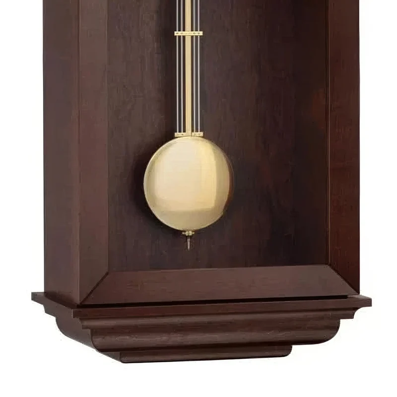 Hermle Wanduhr 64x27,5x15 cm Holz • Halbstundenschlag • Geräuscharm