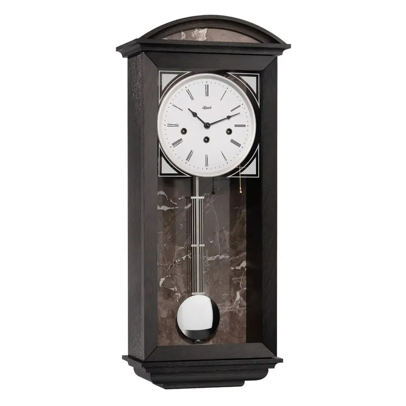 Hermle Wanduhr 64x27,5x15 cm Holz • Mechanisches Uhrwerk • Westminster Melodie