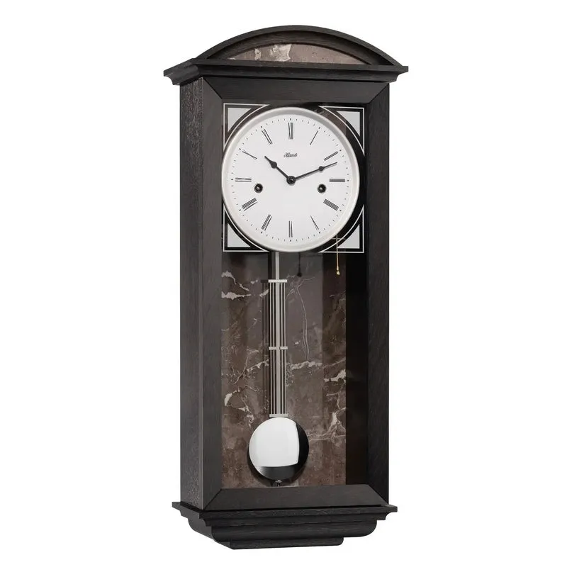 Hermle Wanduhr 64x27,5x15 cm Eiche/Anthrazit • 8-Tage-Werk • Made in Germany