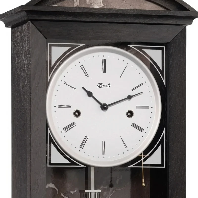 Hermle Wanduhr 64x27,5x15 cm Eiche/Anthrazit • 8-Tage-Werk • Made in Germany