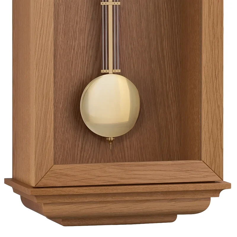 Hermle Wanduhr 64x27,5x15 cm Holz • Westminster Melodie • Mechanisches 8-Tage-Uhrwerk