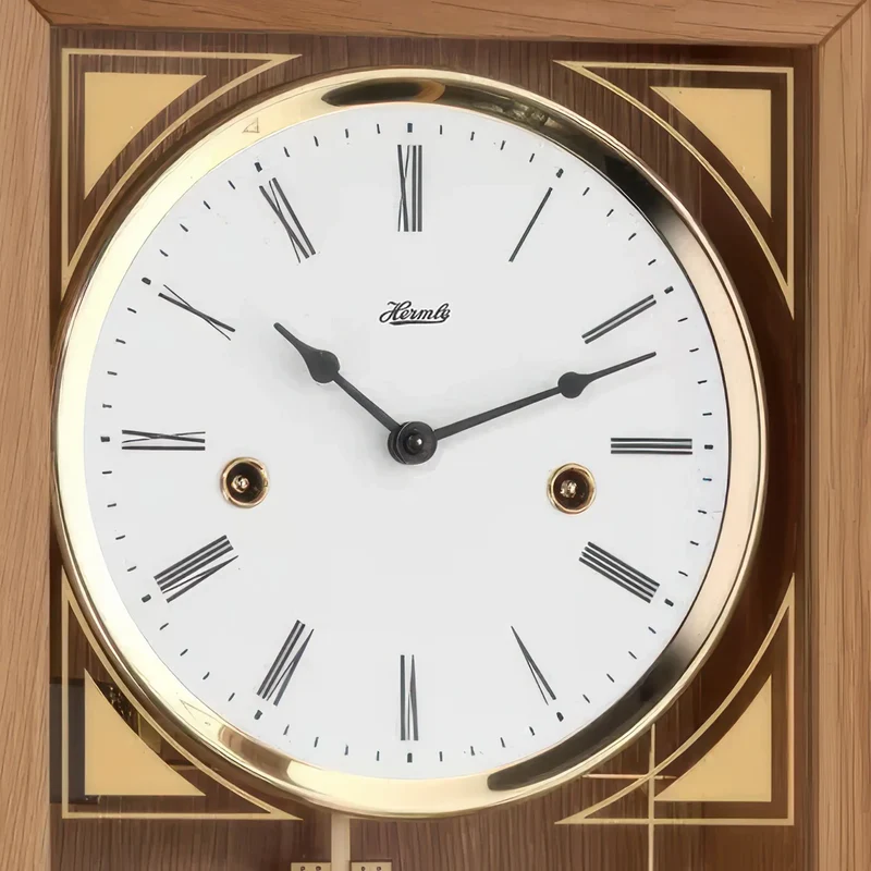 Hermle Wanduhr 64x27,5x15 cm Holz • Halbstundenschlag • Modernes Design