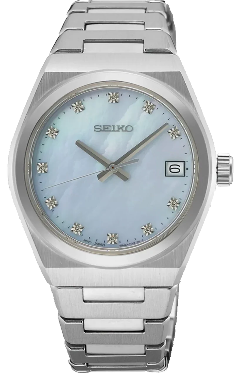 Seiko Conceptual SUR603P1 Damenuhr • Blaues Perlmutt-Zifferblatt • Saphirglas