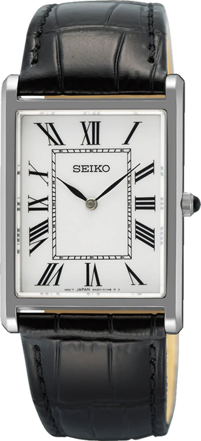 Seiko Conceptual SWR103P1 Herrenuhr • Eckiges Design • Saphirglas
