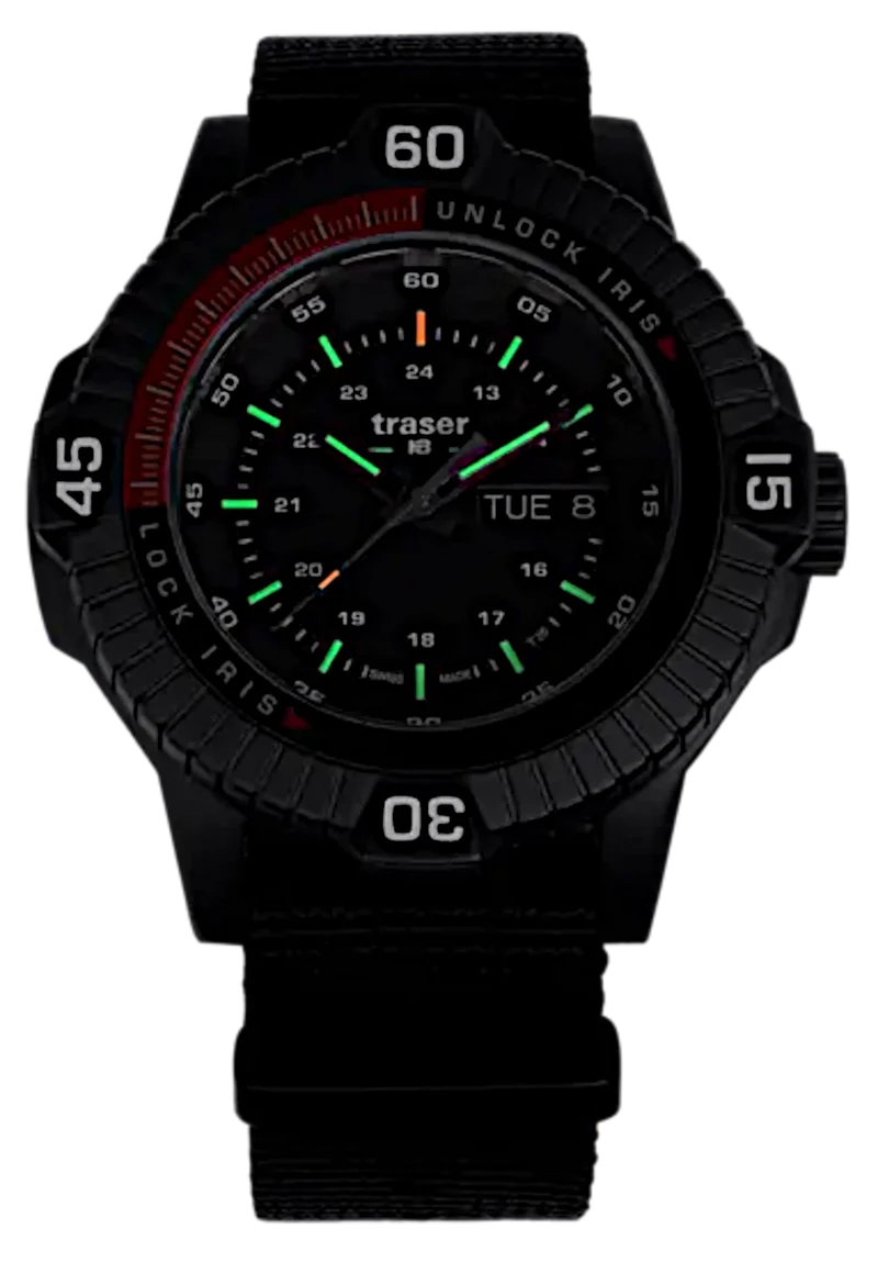 Traser P99 111462 Herrenuhr • H3-Tritium • Swiss Made