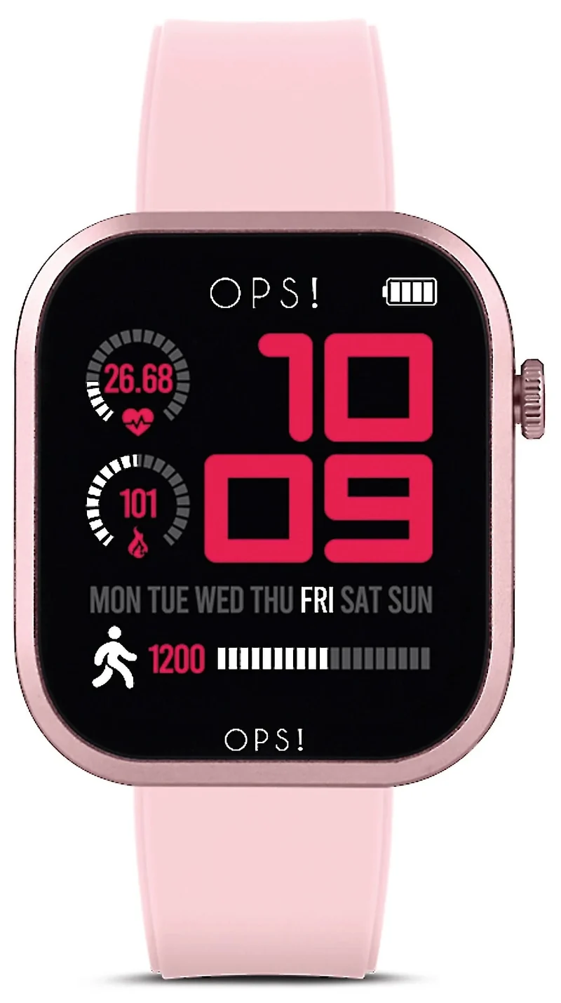 OPS! SMART CALL PRO OPSSW-55 Unisex-Smartwatch • Italienisches Pop-Design • Bluetooth Call & Fitness