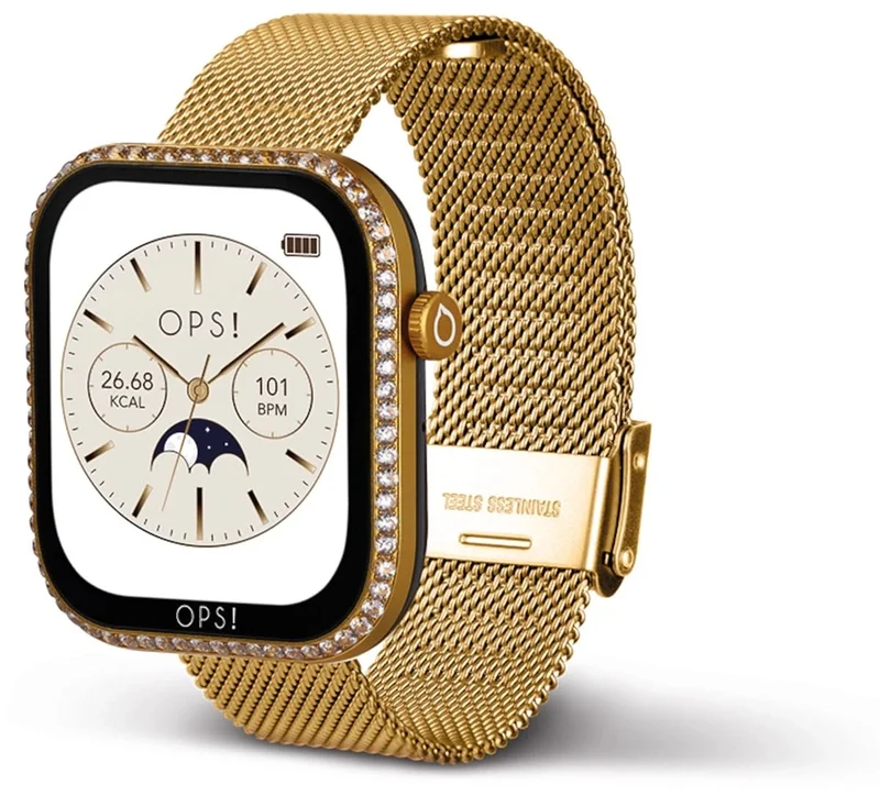 OPS! SMART Call Max OPSSW-65 Unisex-Smartwatch • Italienisches Design • Call- & Fitnessfunktionen