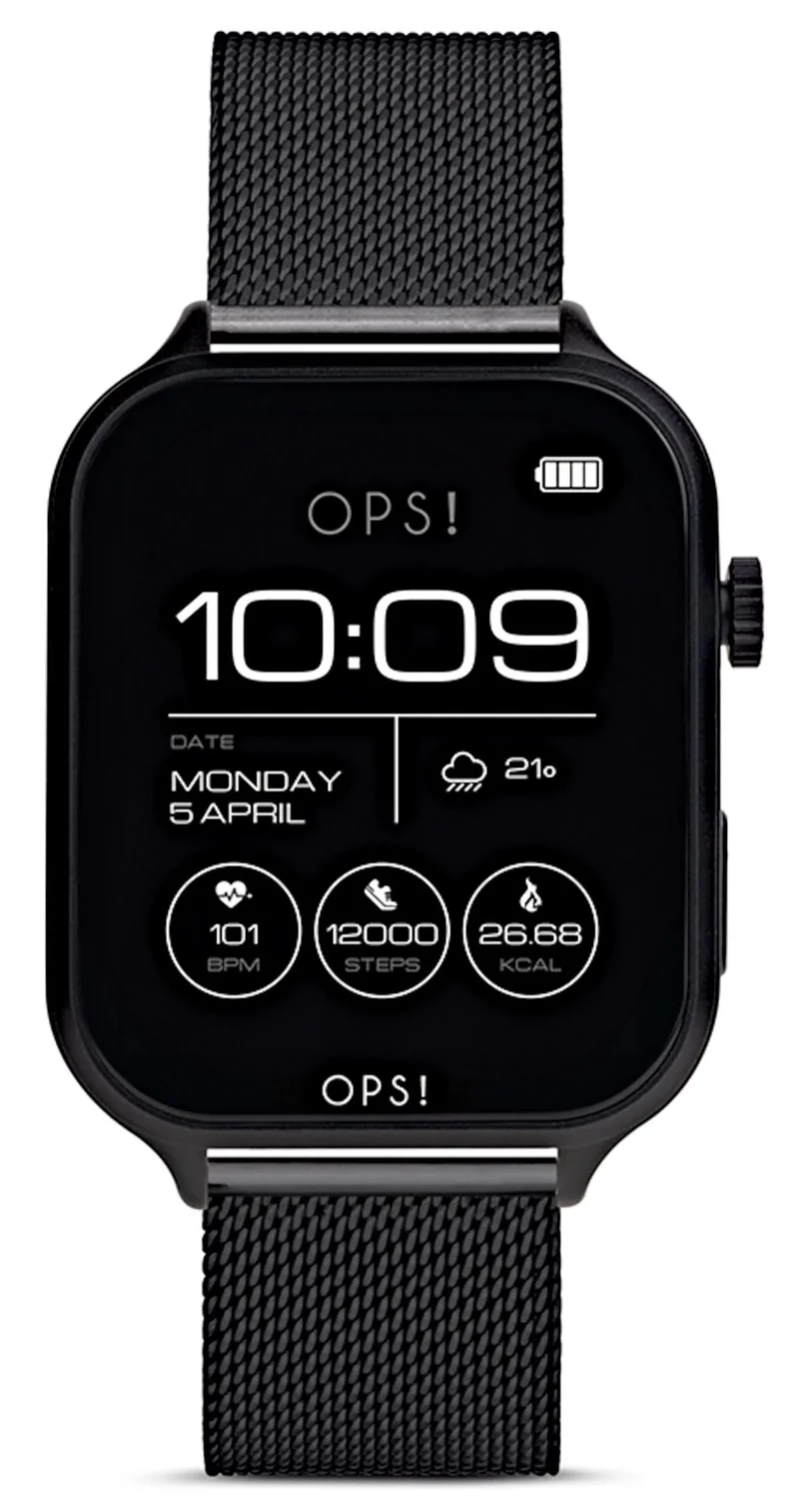 OPS! Call Max OPSSW-47 Unisex-Smartwatch • Italienisches Design • AMOLED Display