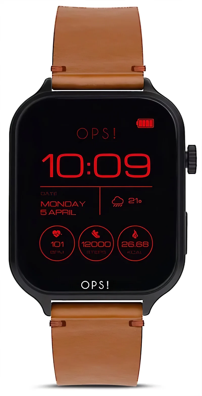 OPS! CALL MAX AMOLED OPSSW-46 Unisex-Smartwatch • Italienisches Design • Telefonfunktion