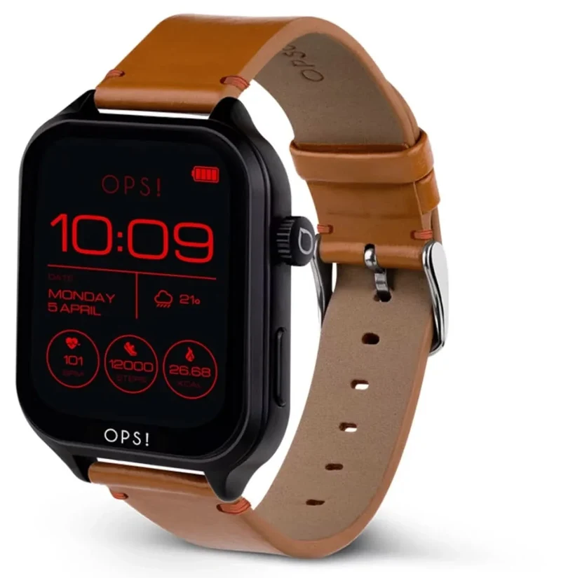 OPS! CALL MAX AMOLED OPSSW-46 Unisex-Smartwatch • Italienisches Design • Telefonfunktion