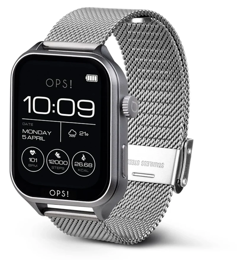 OPS! SMART Call Max OPSSW-44 Unisex-Smartwatch • Amoled Display • Telefonfunktion