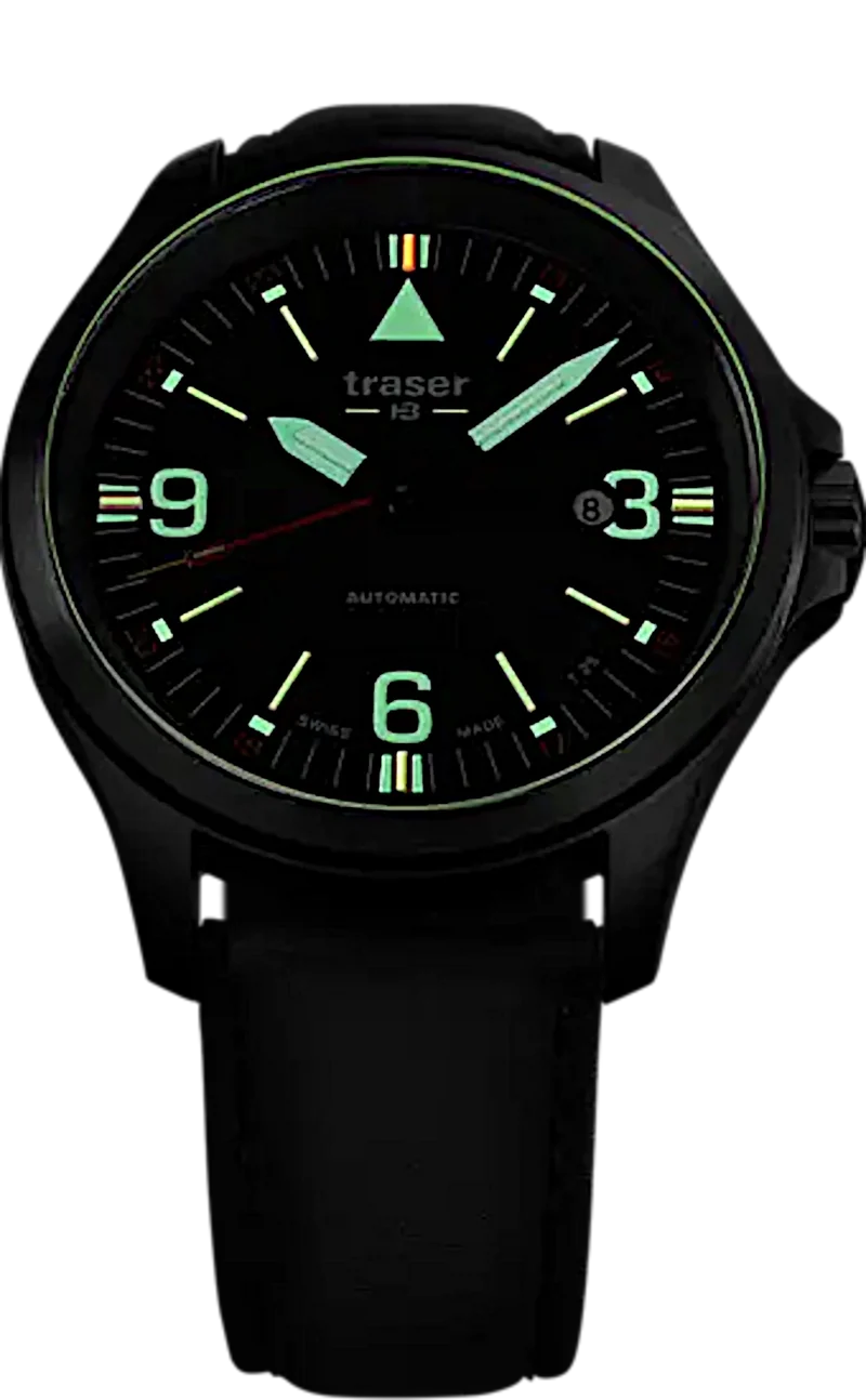 Traser P67 Officer Pro Automatic 108075 Herrenuhr • Trigalight H3 • Swiss Made
