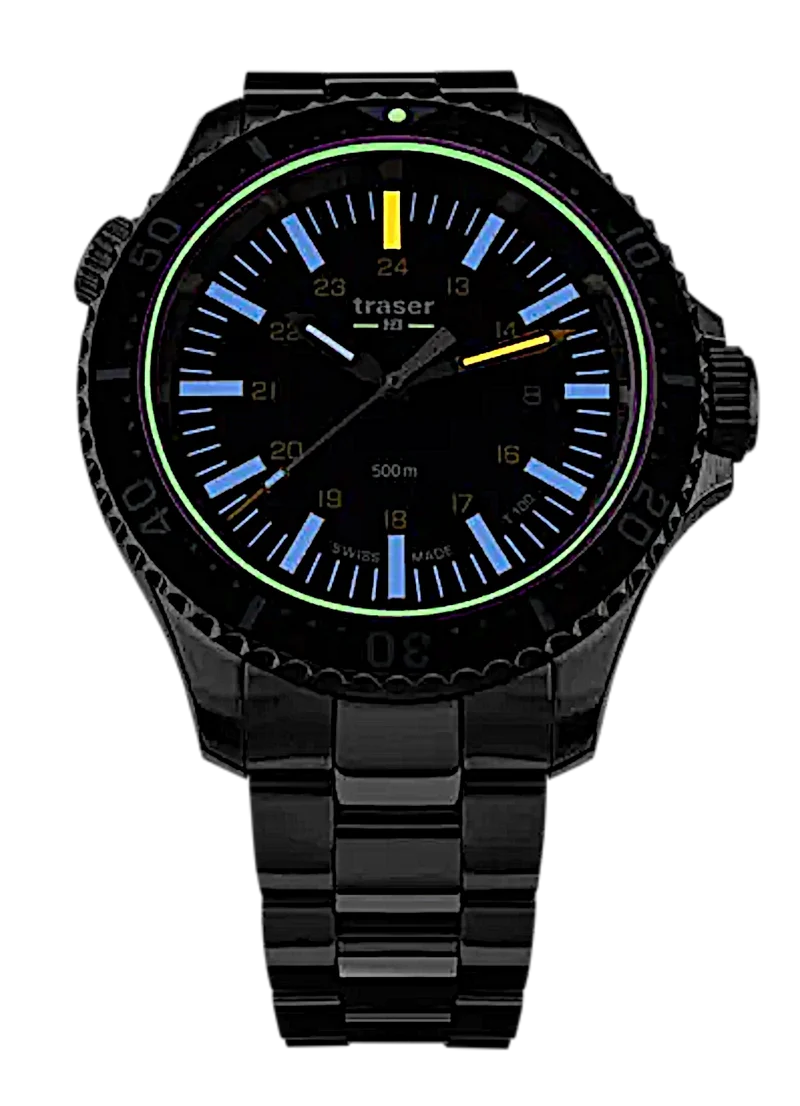 Traser P67 Diver 109370 Herrenuhr • Trigalight T100 • 50 bar wasserdicht