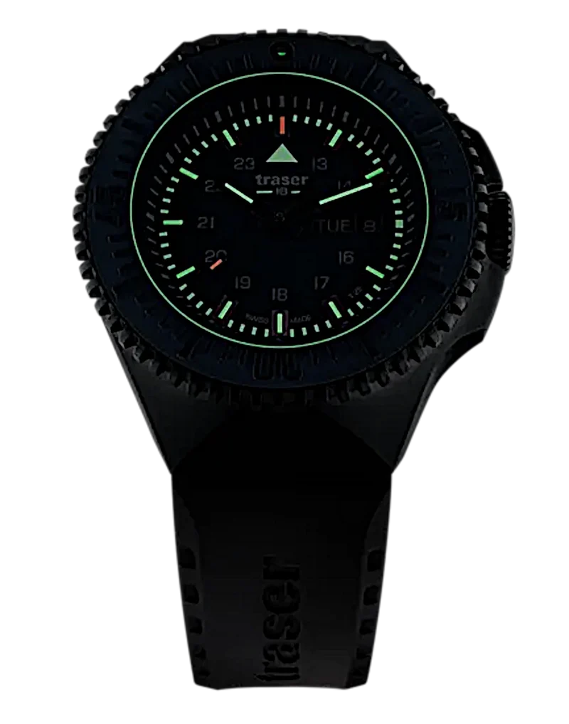 Traser P69 Black Stealth 109857 Herrenuhr • Trigalight H3 • Swiss Made