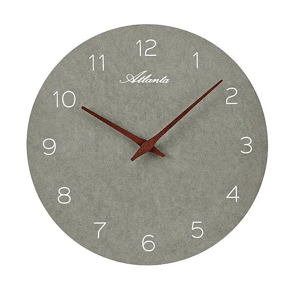 Atlanta 4521/6 Wanduhr Grün/Braun • Schleichende Sekunde • Arabische Ziffern