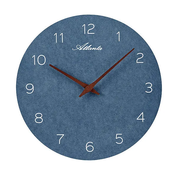 Atlanta 4521/4 Wanduhr Grau/Braun • Schleichendes Quarzwerk • Arabische Ziffern