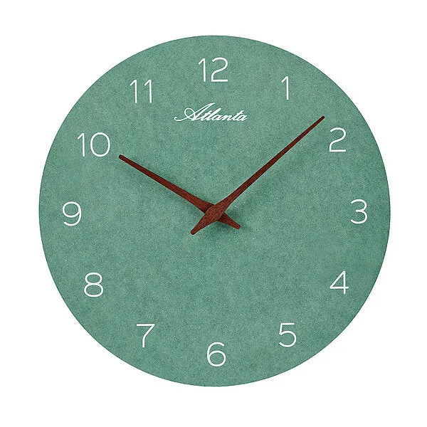 Atlanta 4521/4 Wanduhr Grau/Braun • Schleichendes Quarzwerk • Arabische Ziffern