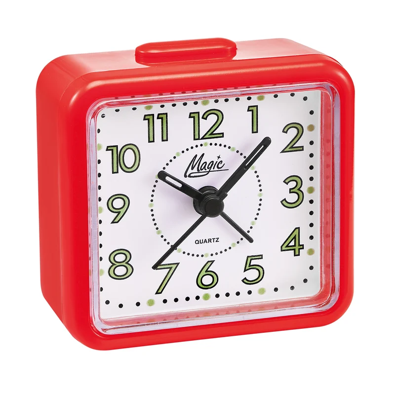 Atlanta 2199/1 Wecker Rot • Quarzwerk • Obenabsteller