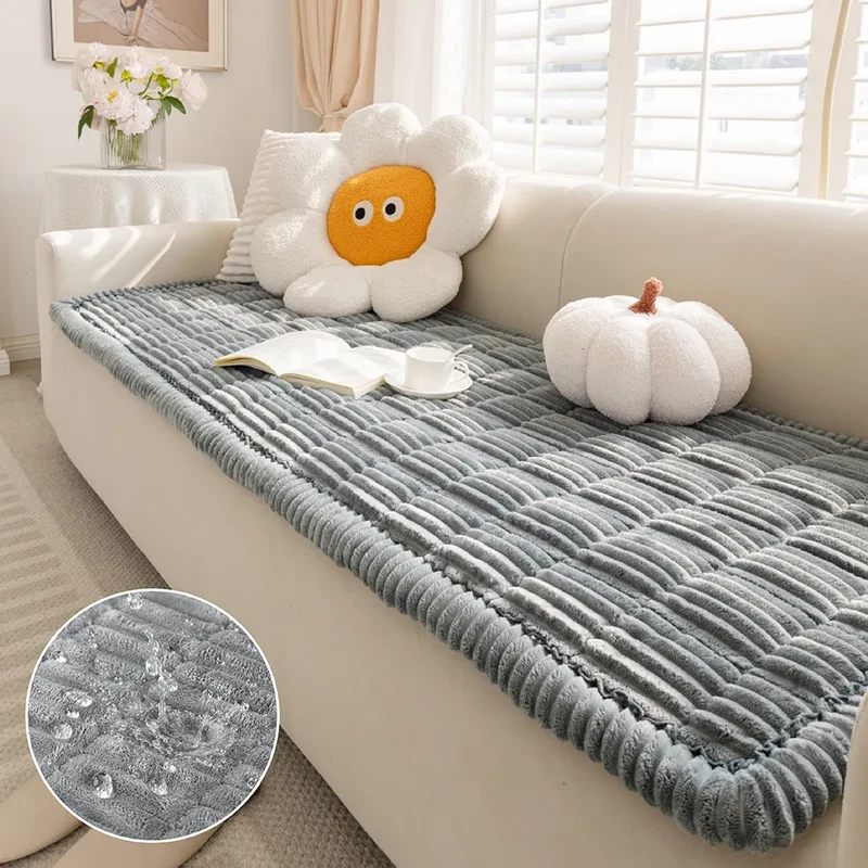 Waterdichte Antislip Bankhoes Ademend Flanel 50×50 cm tot 90×210 cm Bankbeschermer Woonkamer Meubelbescherming | Sansoti