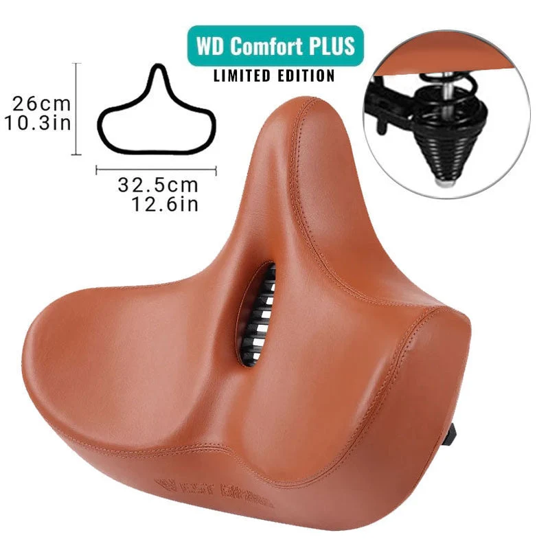 Ergonomisch Fietszadel Breed Ademend 23cm Gel Vulling Comfortabel Rijden Lange Tochten Universeel Pasvorm | Sansoti