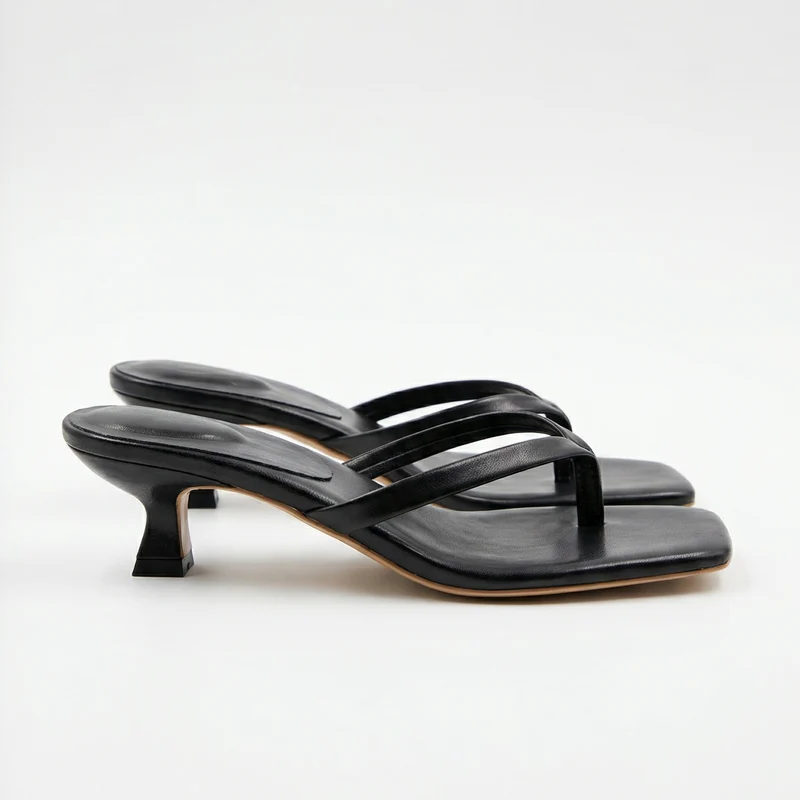 Damessandalen Lage Hak Open Teen Zomer Comfortabel Elegant Casual Chic Bandjes Vrouwenschoenen Strand | Sansoti