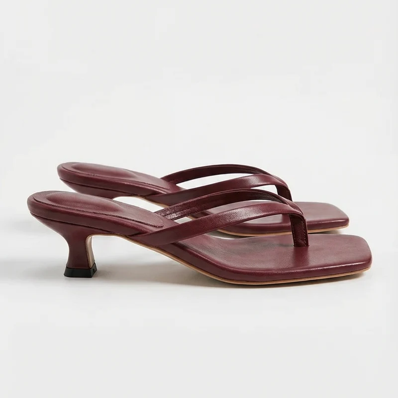 Damessandalen Lage Hak Open Teen Zomer Comfortabel Elegant Casual Chic Bandjes Vrouwenschoenen Strand | Sansoti