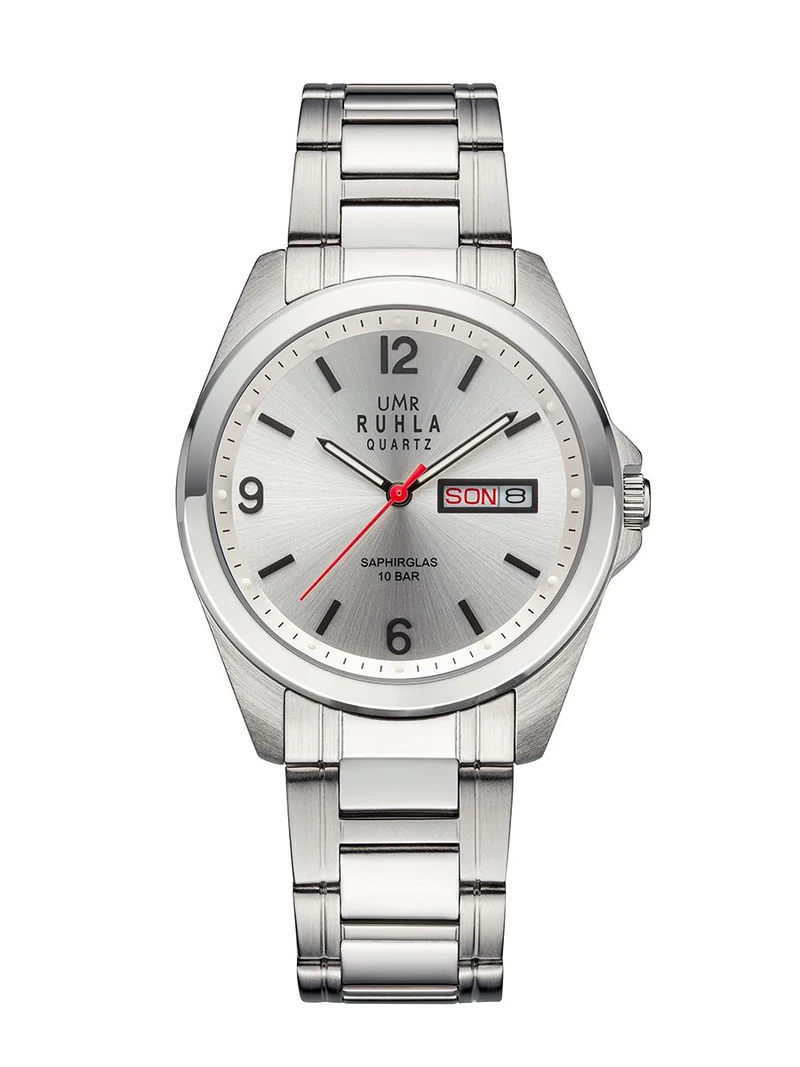 UMR Ruhla sport 1770-1 Armbanduhr Silber • Saphirglas • Miyota Quarzwerk mit Datum