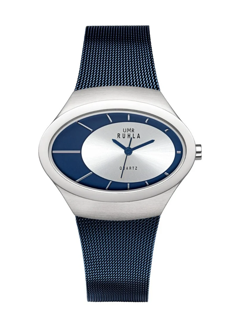 UMR Ruhla RUHLA-Style RS91333 Armbanduhr Dunkelblau • Miyota Quarzwerk • Milanaise-Armband