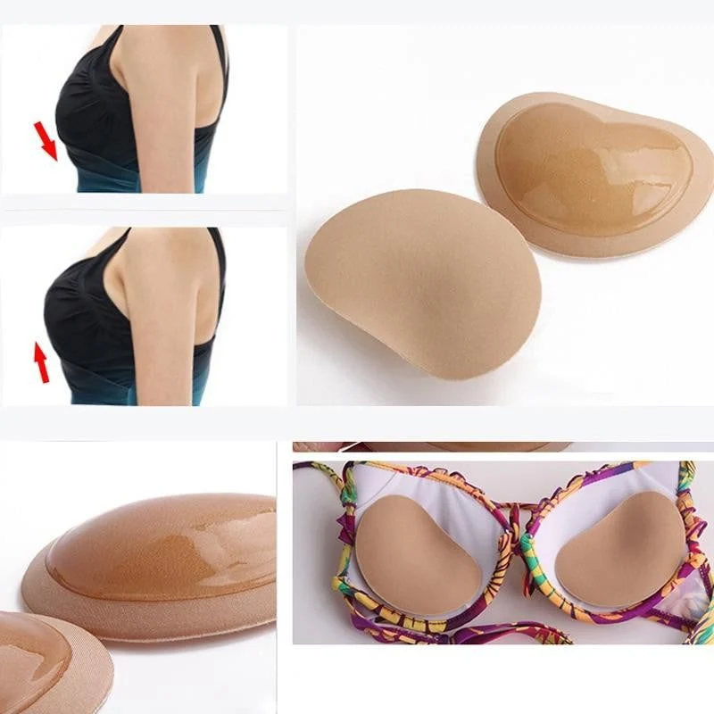 BH Pads Zwemkleding Vulling Push-Up Effect Zelfklevend Waterbestendig Ademend Comfortabel Naturel Zwart | Sansoti