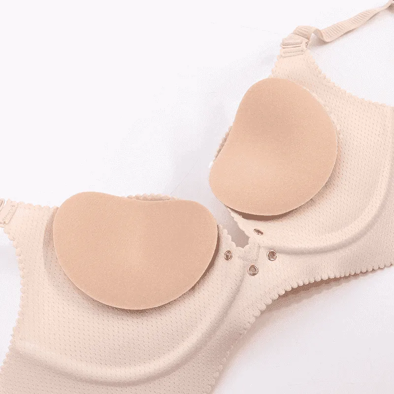 BH Pads Zwemkleding Vulling Push-Up Effect Zelfklevend Waterbestendig Ademend Comfortabel Naturel Zwart | Sansoti