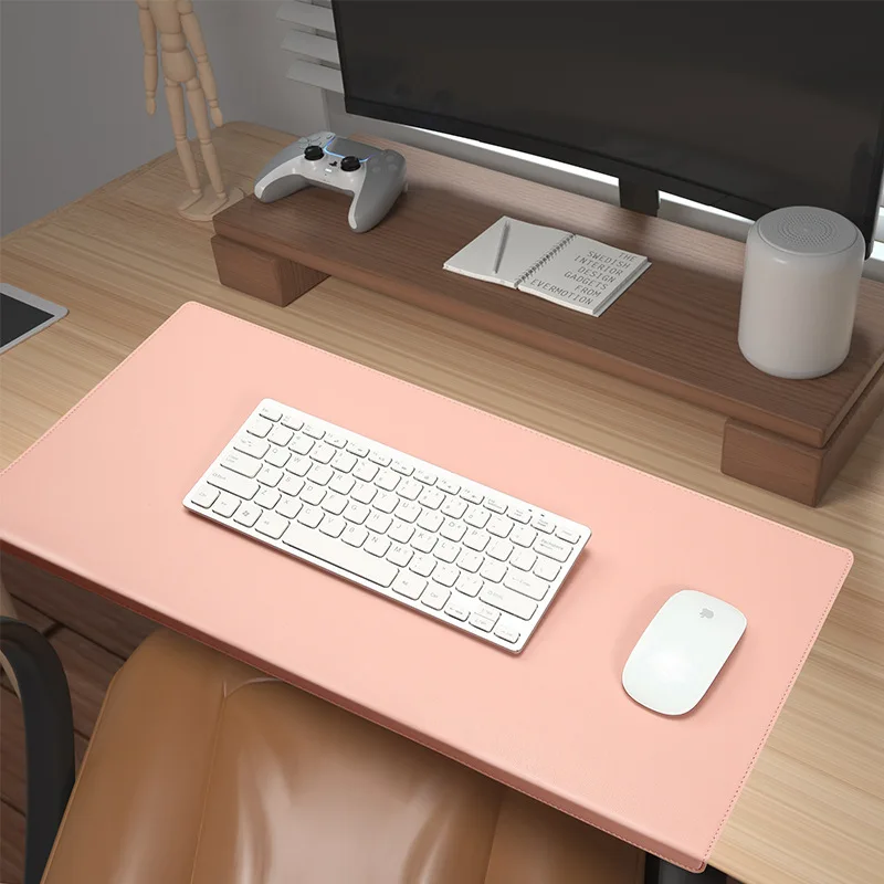 Ergonomisch Bureauonderlegger met Polssteun en Antislip PU-Leder Werkmat voor Kantoor Gaming 60x30 80x32 | Sansoti