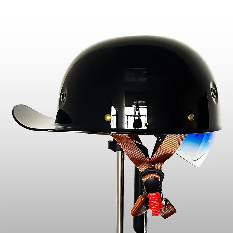 Motorhelm Halfopen Baseball Stijl DOT ECE Gecertificeerd Dagelijks Rijden Veiligheid Comfort Bescherming | Sansoti