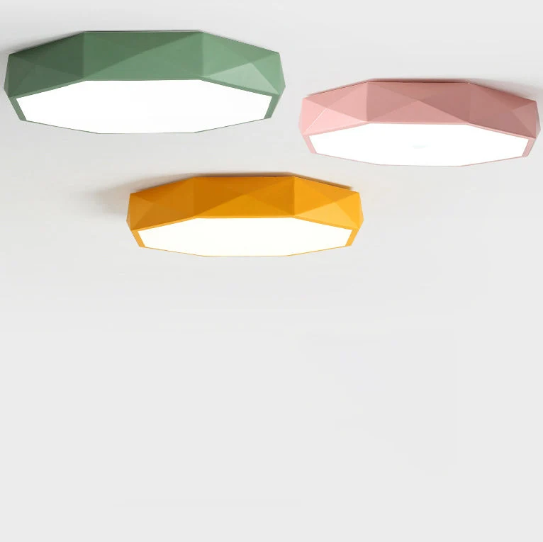 Plafondlamp Gang 30 cm Dimbaar LED IJzer en Acryl Lage Plafonds Flush Mount | Sansoti