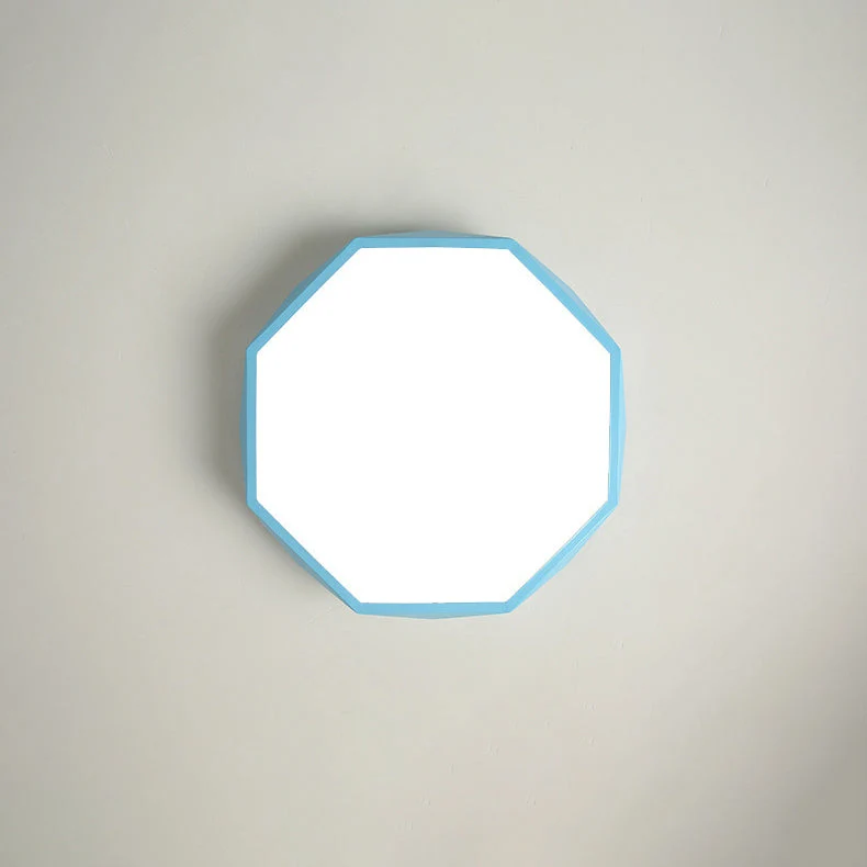 Plafondlamp Gang 30 cm Dimbaar LED IJzer en Acryl Lage Plafonds Flush Mount | Sansoti