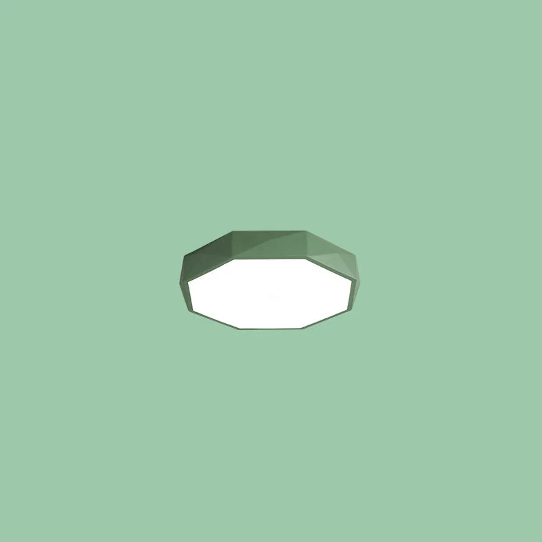 Plafondlamp Gang 30 cm Dimbaar LED IJzer en Acryl Lage Plafonds Flush Mount | Sansoti