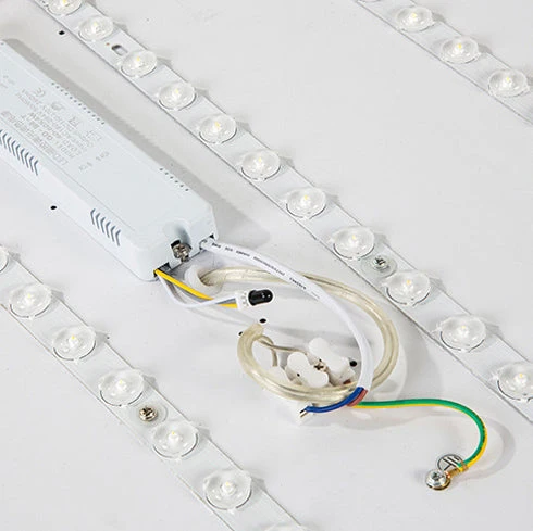 Plafondlamp Gang 30 cm Dimbaar LED IJzer en Acryl Lage Plafonds Flush Mount | Sansoti