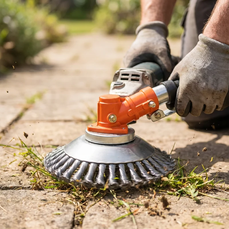 Trimmerkop met Koolstofstaal Draden – Universeel Opzetstuk voor Grastrimmer & Freesmachine | Sansoti