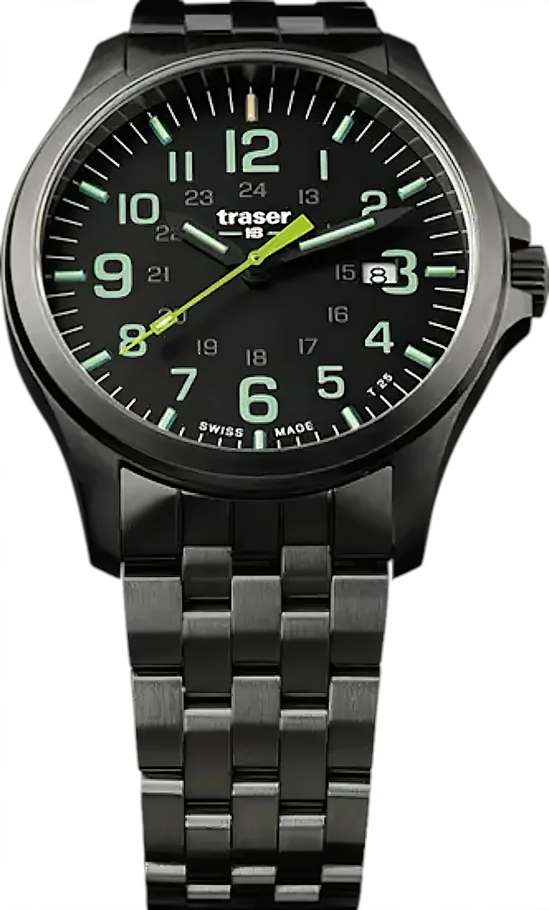Traser P67 1107869 Herrenuhr • Trigalight H3 • Saphirglas